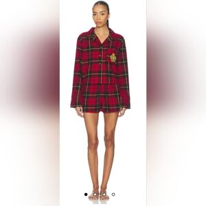 Polo Ralph Lauren Intimates Boxer Pajama Set in Wallace Plaid Size S. NWT
